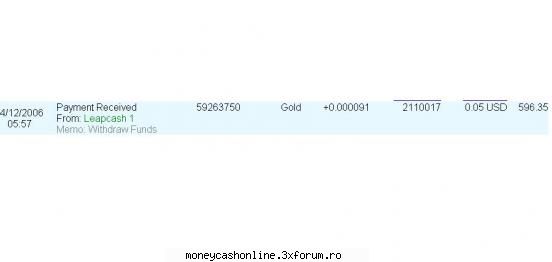 am primit o plata de la leapcash - am primit 5 centi si mai am 45 in - PAID TO CLICK - publicitate referrali